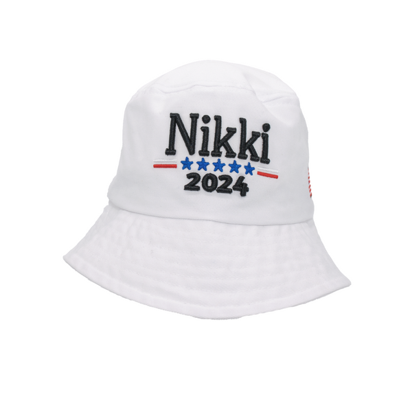 Nikki 2024 - White Bucket Hat