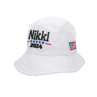 Nikki 2024 White Bucket Hat